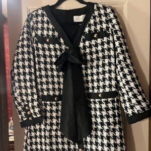 Tuckernuck - Coco Tweed Bow Dress - Sz M, NWT